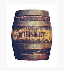 Rustic American Whiskey Barrel Photographic Print