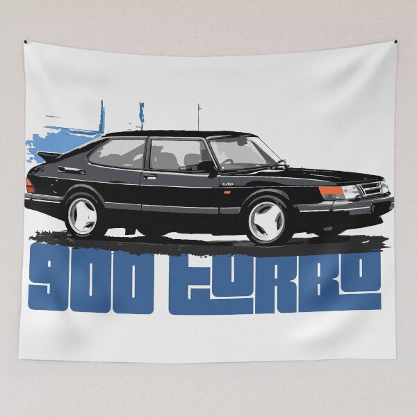 Item preview, Classic 80s 900 Turbo Coupe – Retro Swedish Car Design designed and sold by tupaffi.