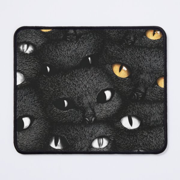 Item preview, Big black cats eyes pattern designed and sold by SmileshareShop.