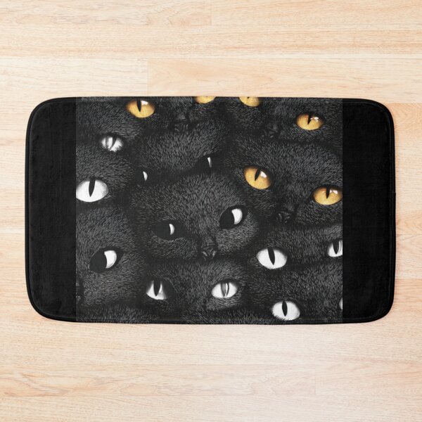 Item preview, Big black cats eyes pattern designed and sold by SmileshareShop.