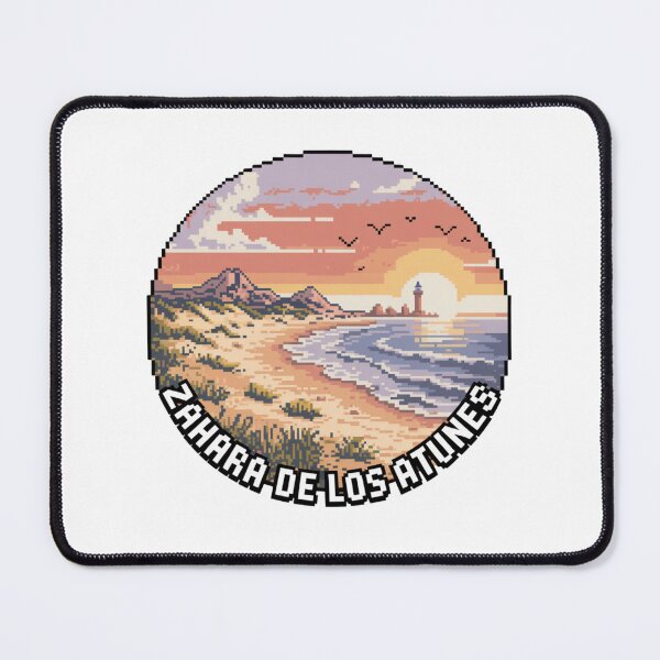 Item preview, Zahara de los Atunes Spain Pixel Art - Retro Coastal Sunset Scene designed and sold by CircinusStore.