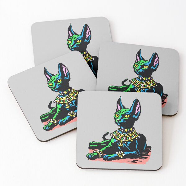 Item preview, Bastet Egyptian Royal Cat God – Mystical Feline Pop Art designed and sold by Mystikos Art.