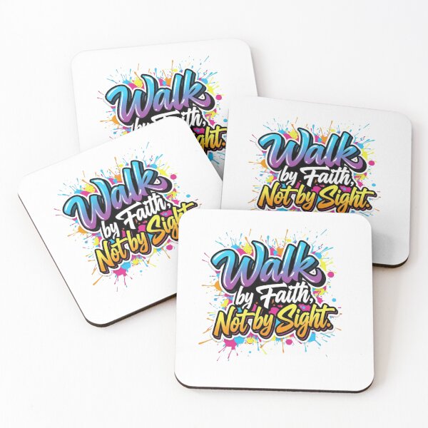 Item preview, Walk By Faith Not By Sight Dynamic Street Art Tee designed and sold by FitnWear.
