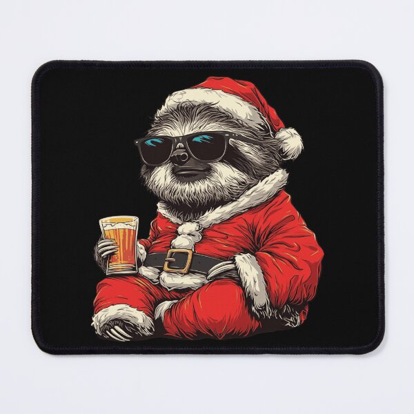 Item preview, Cool Sloth Santa Sunglasses Beer Christmas designed and sold by k3rstman1.