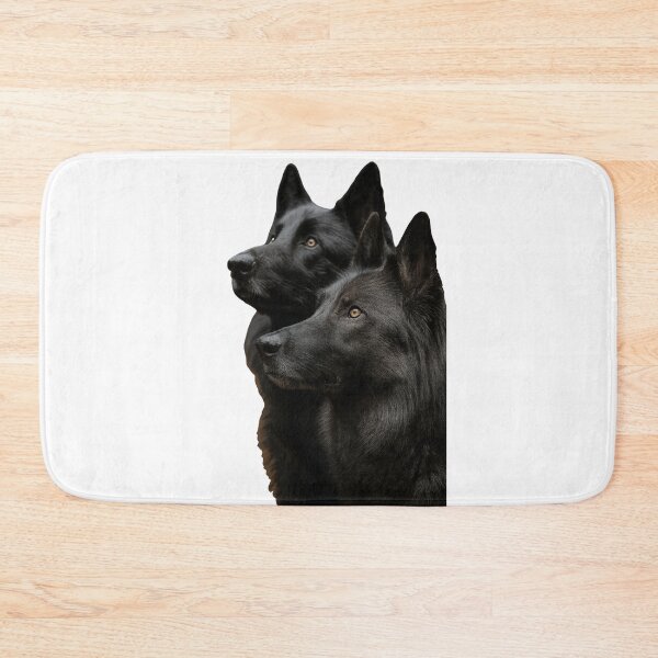 Item preview, Black German Shepherd Duo – Majestic Dark Wolfdogs Portrait designed and sold by kimkosovo.