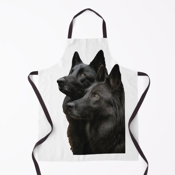 Item preview, Black German Shepherd Duo – Majestic Dark Wolfdogs Portrait designed and sold by kimkosovo.