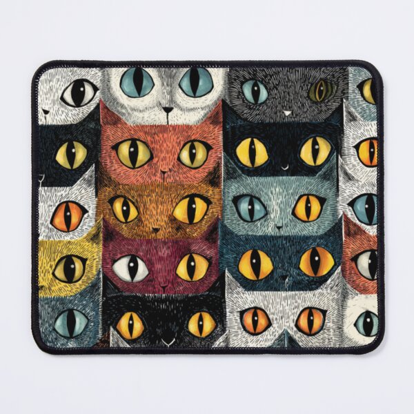 Item preview, Big cats eyes watching you pattern designed and sold by SmileshareShop.