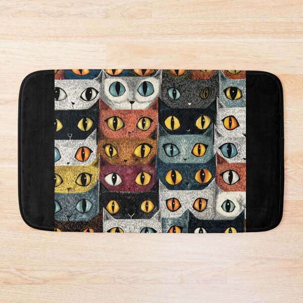 Item preview, Big cats eyes watching you pattern designed and sold by SmileshareShop.
