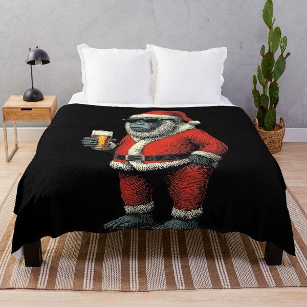 Item preview, Santa Gorilla Sunglasses Beer Christmas Holiday designed and sold by k3rstman1.