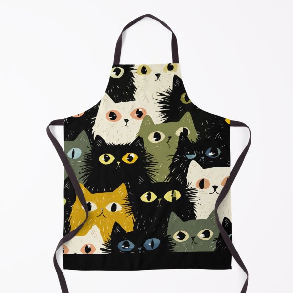 Item preview, Hairy cats big eyes pattern designed and sold by SmileshareShop.