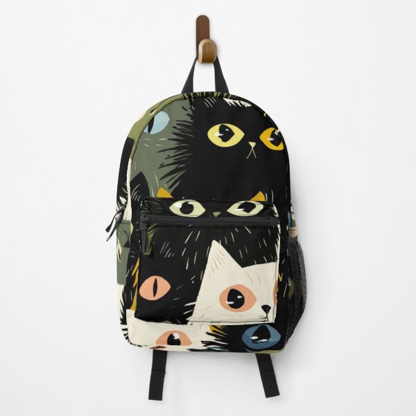 Item preview, Hairy cats big eyes pattern designed and sold by SmileshareShop.