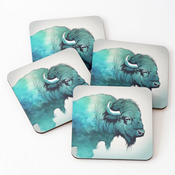 Item preview, Blue Bison  designed and sold by Gabriela McDaniel.