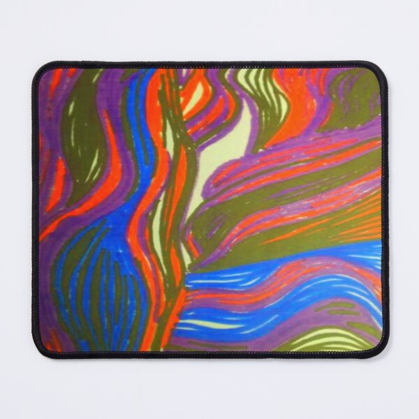Item preview, waves fluorescence colorful abstract design designed and sold by SmashingDeals.