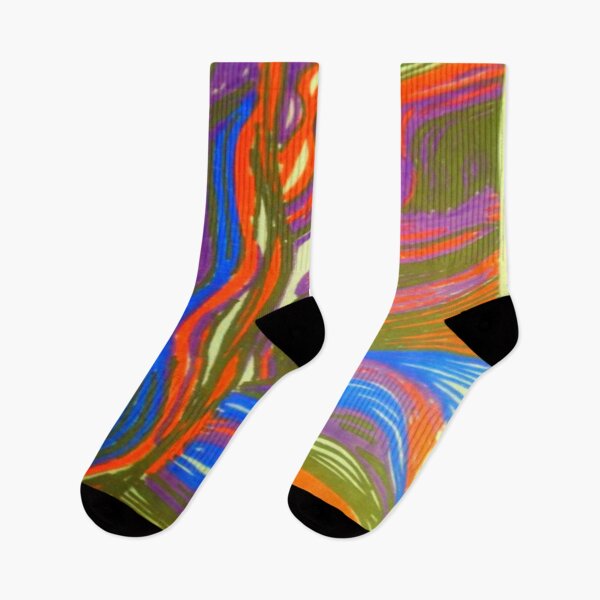 Item preview, waves fluorescence colorful abstract design designed and sold by SmashingDeals.