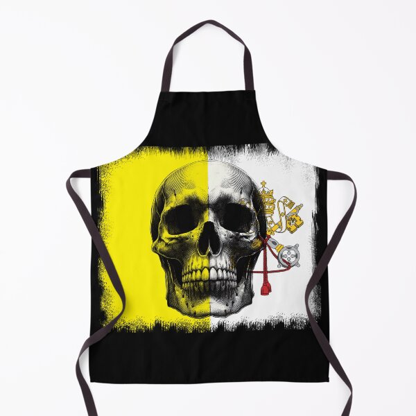 Item preview, VATICAN CITY SKULL FLAG NATION RAREART COUNTRY HALLOWEEN #ogirdor designed and sold by ogirdorgraphics.