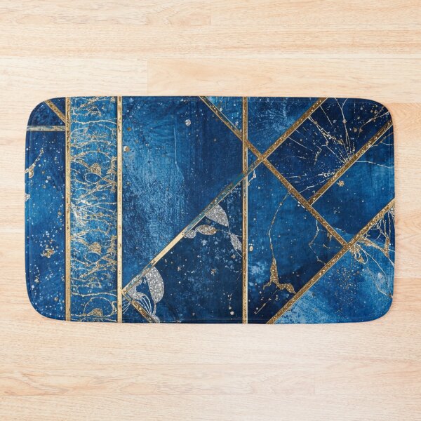 Item preview, Blue & Gold Luxe Geometric Holiday Art designed and sold by Harmonic_Layers.