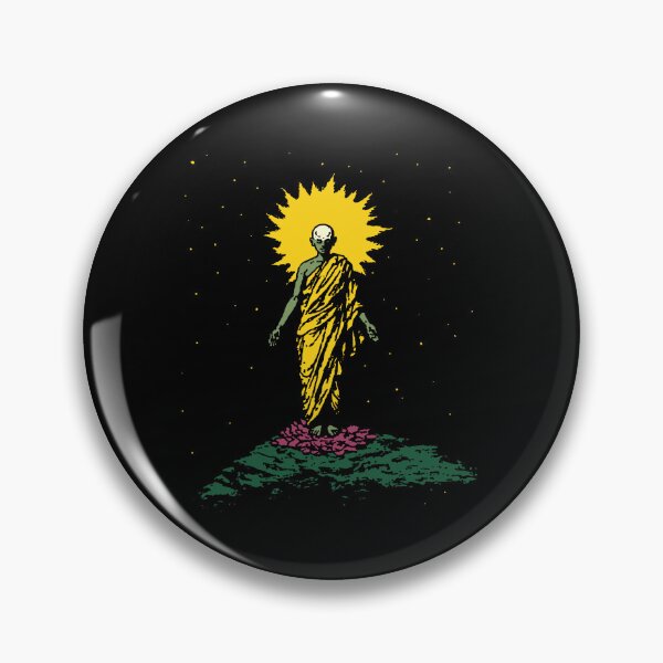 Item preview, Cosmic Monk with Halo – Spiritual Enlightenment Art designed and sold by Mystikos Art.