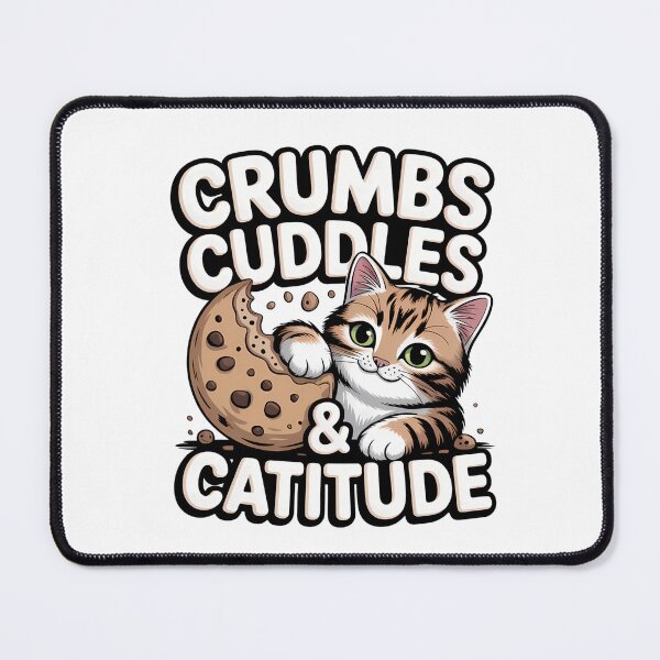 Item preview, Cuddles Crumbs Catitude Funny Cat designed and sold by DigitalDream11.