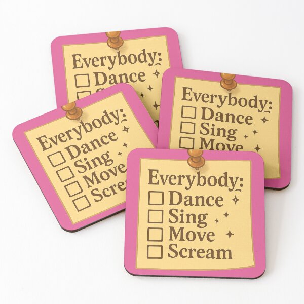Item preview, florence and the machine inspired Everybody Checklist – Dance Sing Move Scream Witchy Aesthetic Sticky Note Design designed and sold by From Cyryl with Love.