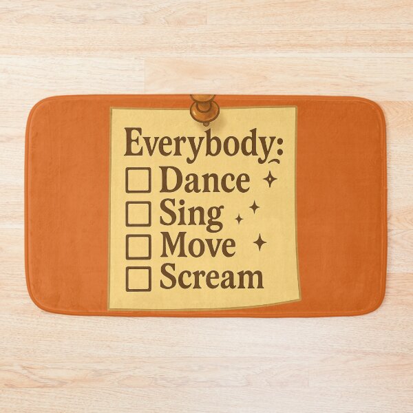 Item preview, florence and the machine inspired Everybody Checklist – Dance Sing Move Scream Witchy Aesthetic Sticky Note Design designed and sold by From Cyryl with Love.