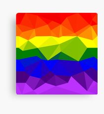 Low Polygon Pride Canvas Print
