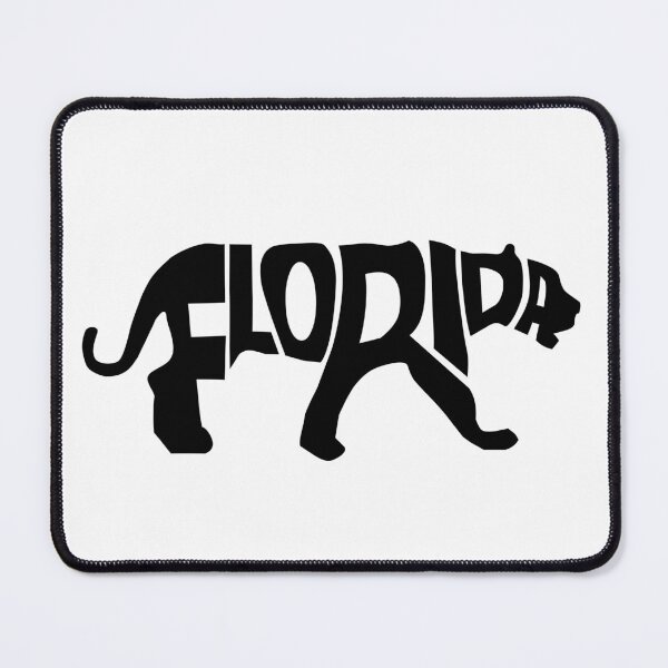 Item preview, Florida Panther Silhouette Word Art - Big Cat State Graphic designed and sold by denip.