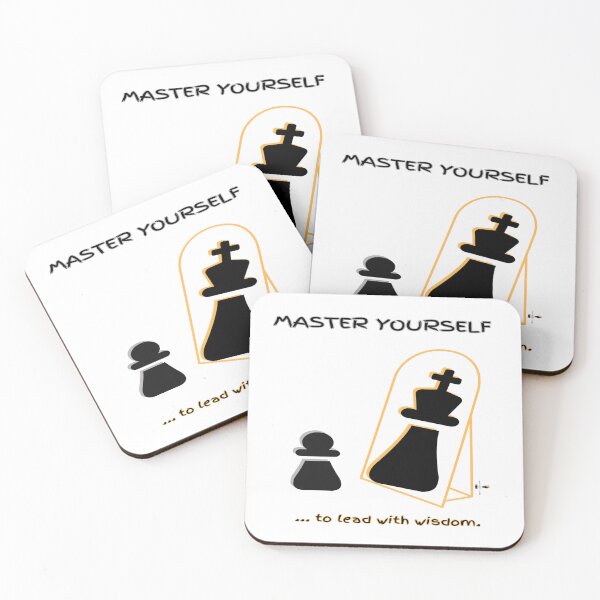 Item preview, Master Yourself - Pawn to King Chess Motivation designed and sold by PawnShiftGoods.