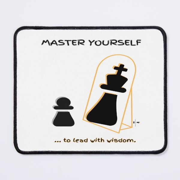 Item preview, Master Yourself - Pawn to King Chess Motivation designed and sold by PawnShiftGoods.