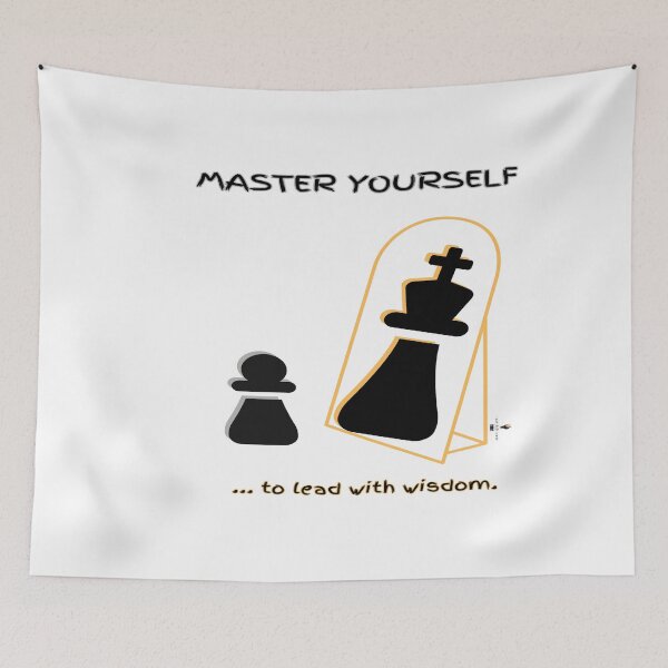 Item preview, Master Yourself - Pawn to King Chess Motivation designed and sold by PawnShiftGoods.