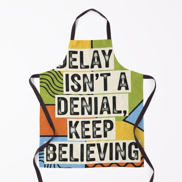 Item preview, Delay Isn't A Denial, Keep Believing - Retro Color Block designed and sold by Faithloveshop.
