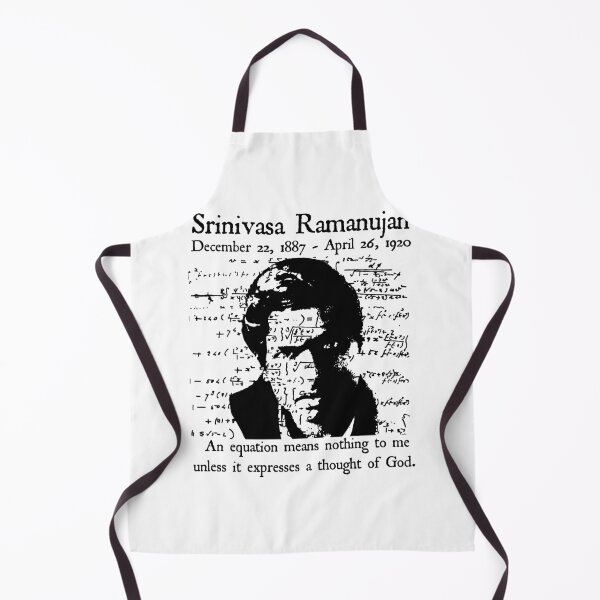 Item preview, Nerdy Vintage Srinivasa Ramanujan Image An Equation Means Nothing to Me Unless it Expresses a Thought of God Math Science Teacher Black Text designed and sold by MathWare MathClips.