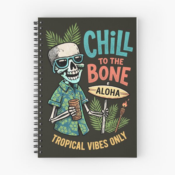 Item preview, Chill to the Bone Tropical Vibes Only - Skeleton Aloha Summer designed and sold by AwesomeBeyondLimits.