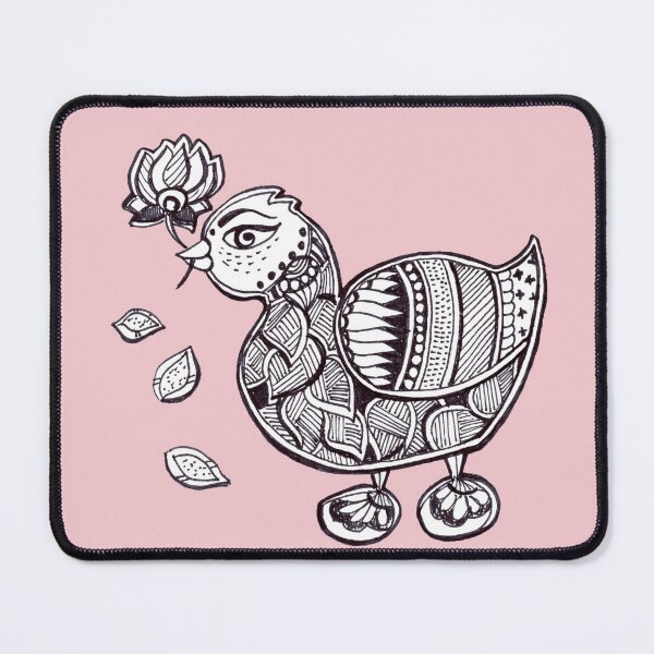 Item preview, Flower for you Duck Madhubani Design designed and sold by umasharda.