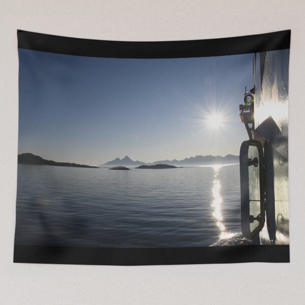 Item preview, Lofoten Islands from a ship – Radiant beauty of Norway / Swiss Artwork Photography designed and sold by Raphael Wolf.