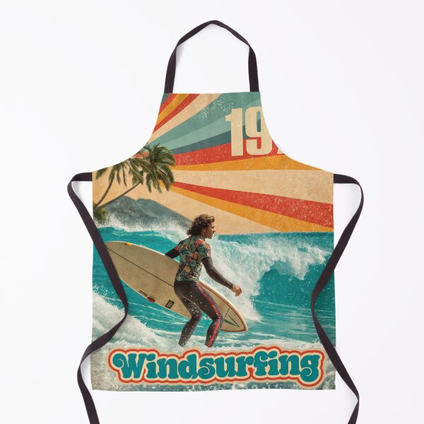 Item preview, Retro Ride – 1970s Windsurfing Paradise Poster designed and sold by ForeverPrintsOK.