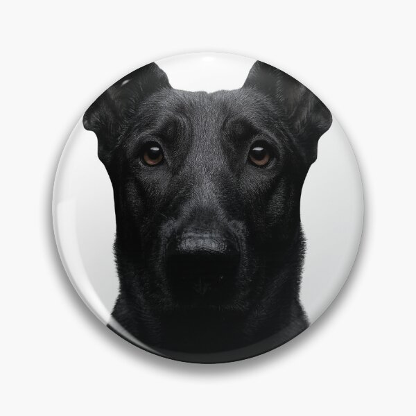 Item preview, Black German Shepherd Portrait – Dark Elegant Canine Art designed and sold by kimkosovo.