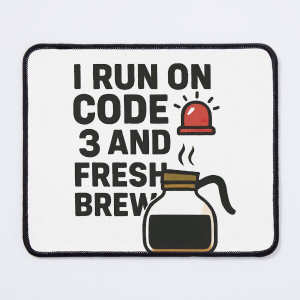 Item preview, Code 3 and Coffee  designed and sold by Rebuilt Tech LLC.