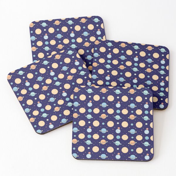 Item preview, Cosmic Planets Pattern – Cute Space Galaxy Design designed and sold by HappySproutArt.