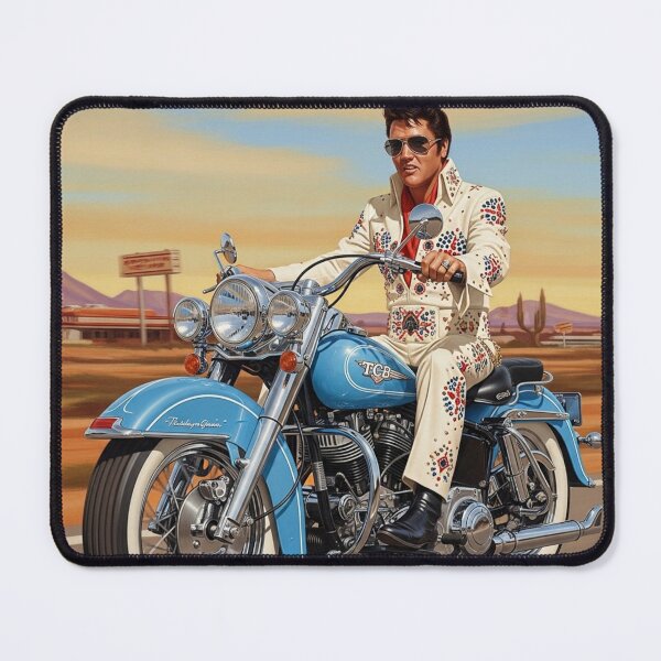 Item preview, TCB Desert Cruiser: Elvis on the Blue Hog designed and sold by Art's Diner.