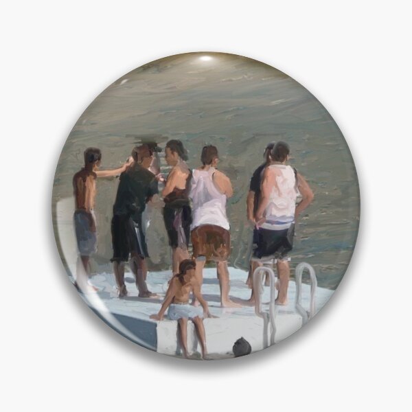 Item preview, Boys on a Raft Long Beach designed and sold by Randy Sprout Fine Art.