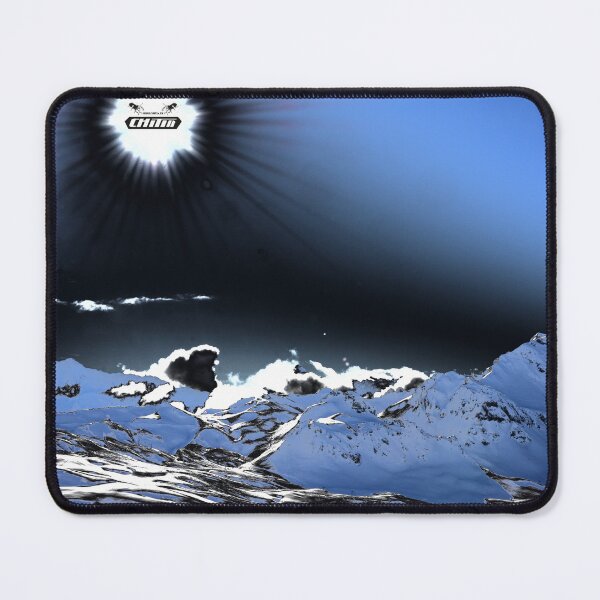 Item preview, Fast-moving landscape – negative film aesthetic with radiant sun / Swiss Artwork Photography designed and sold by Raphael Wolf.