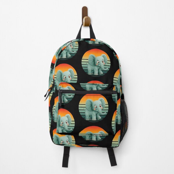 Item preview, Baby Elephant Retro Sunset designed and sold by OugelShop.