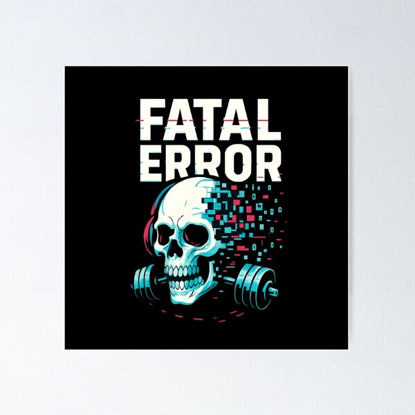 Item preview, FATAL ERROR – Cyberpunk Glitch Skull Vector | Digital Crash Pixel Art Design designed and sold by BiomortoArts.