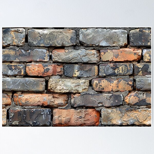 Item preview, Grungy Rustic Weathered Old Brick Wall designed and sold by NTGUILTY.