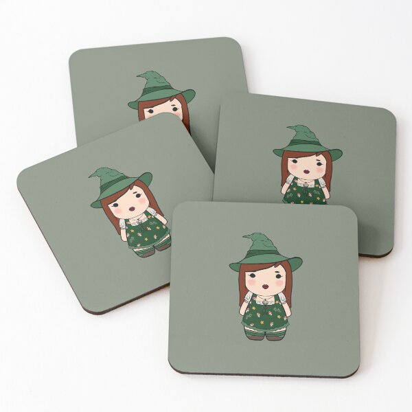Item preview, Forest Spells — A Cottage Core Chibi Witch  designed and sold by TheFoxandCauldron.
