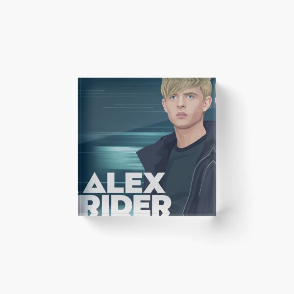 Item preview, ALEX RIDER - Teen Agent Aesthetic | Blue Cyber Vector Portrait | Adventure Thriller Inspired Art designed and sold by art lines.