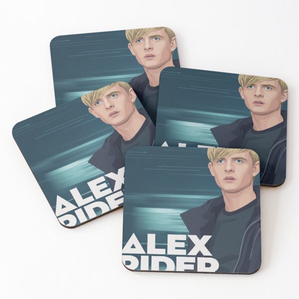 Item preview, ALEX RIDER - Teen Agent Aesthetic | Blue Cyber Vector Portrait | Adventure Thriller Inspired Art designed and sold by art lines.