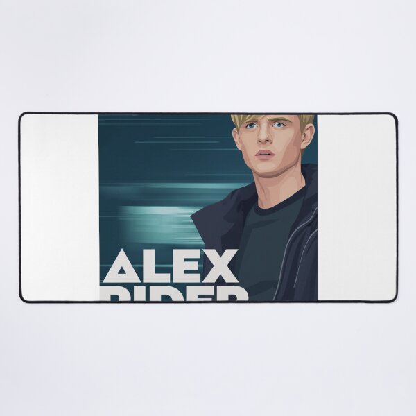 Item preview, ALEX RIDER - Teen Agent Aesthetic | Blue Cyber Vector Portrait | Adventure Thriller Inspired Art designed and sold by art lines.