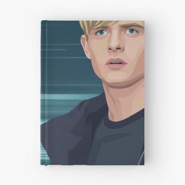 Item preview, ALEX RIDER - Teen Agent Aesthetic | Blue Cyber Vector Portrait | Adventure Thriller Inspired Art designed and sold by art lines.