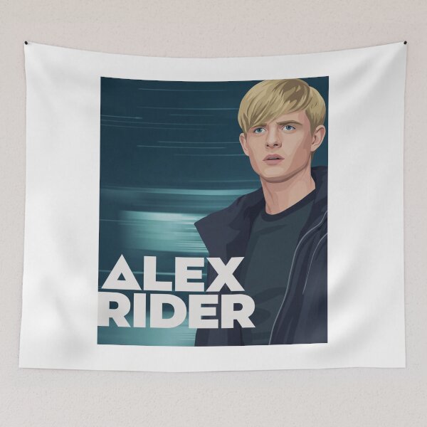 Item preview, ALEX RIDER - Teen Agent Aesthetic | Blue Cyber Vector Portrait | Adventure Thriller Inspired Art designed and sold by art lines.